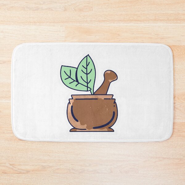 Item preview, Natural Remedies Mortar and Pestle Watercolor Art designed and sold by NiftyWrx.