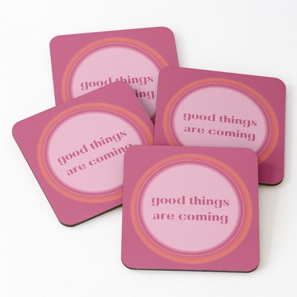 Item preview, Good things are coming positive gratitute quote poster designed and sold by Star Dew.