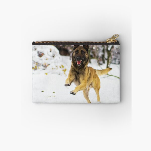 Item preview, Belgian Malinois Running In Snow designed and sold by TheAnimalZ00.