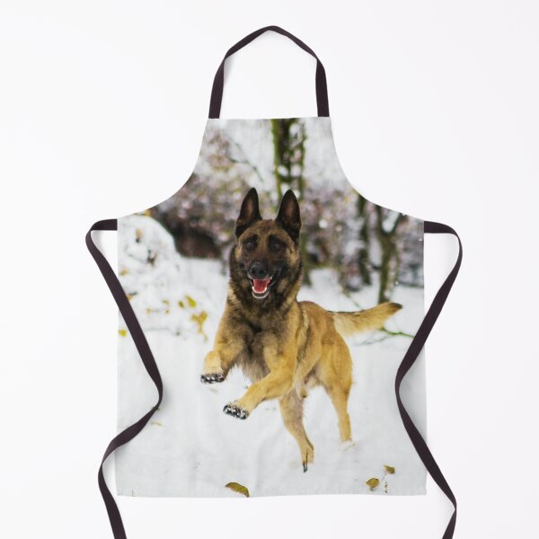Item preview, Belgian Malinois Running In Snow designed and sold by TheAnimalZ00.