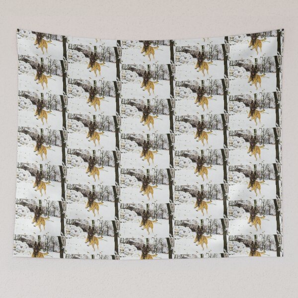 Item preview, Belgian Malinois Running In Snow designed and sold by TheAnimalZ00.