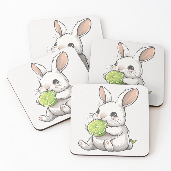 Item preview, Bunny eating a lime designed and sold by MendaciousMina.