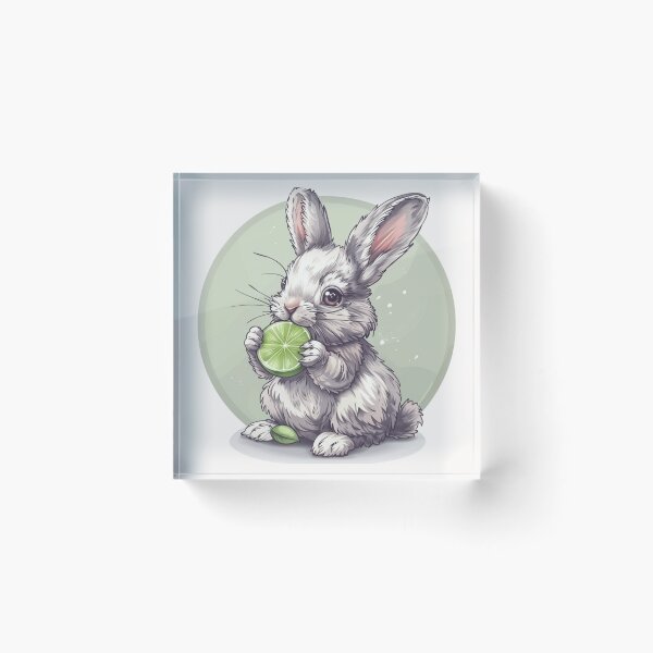 Item preview, Bunny eating a lime designed and sold by MendaciousMina.