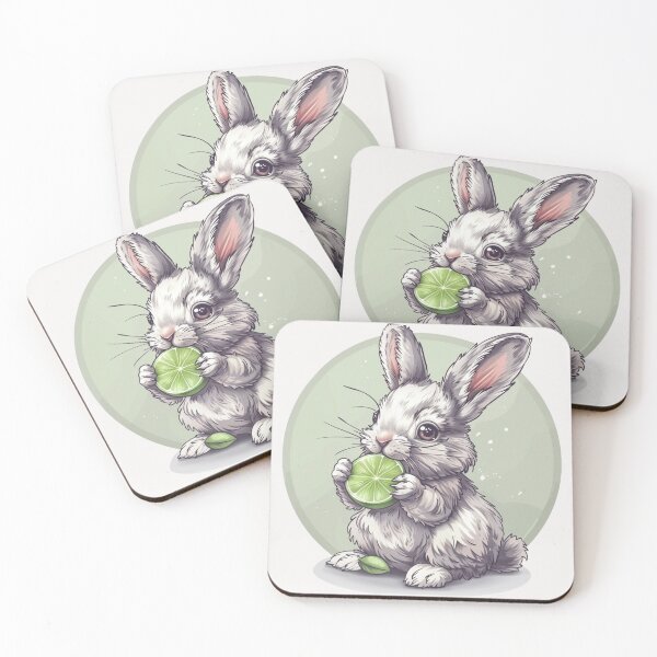 Item preview, Bunny eating a lime designed and sold by MendaciousMina.