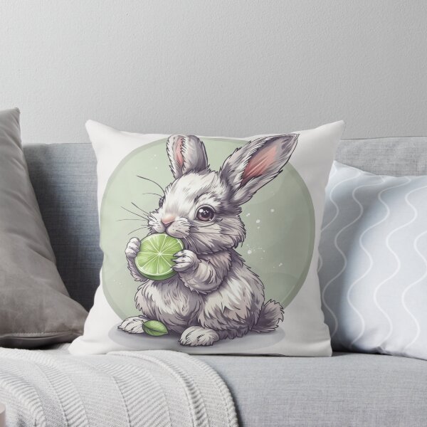 Item preview, Bunny eating a lime designed and sold by MendaciousMina.