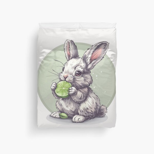 Item preview, Bunny eating a lime designed and sold by MendaciousMina.
