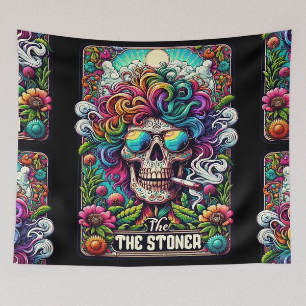 Item preview, The Stoner Funny Skeleton Tarot Card Parody designed and sold by Margival.
