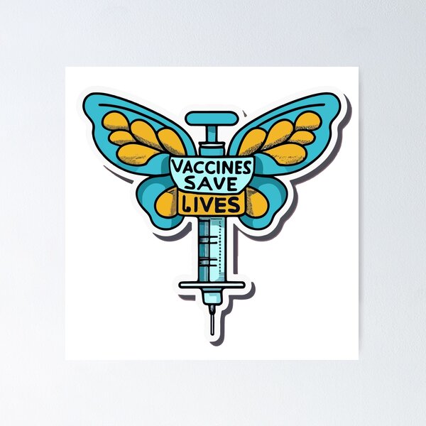 Item preview, Gentle Immunization Butterfly Syringe designed and sold by NiftyWrx.