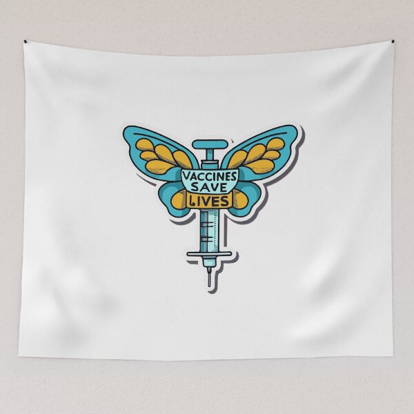 Item preview, Gentle Immunization Butterfly Syringe designed and sold by NiftyWrx.