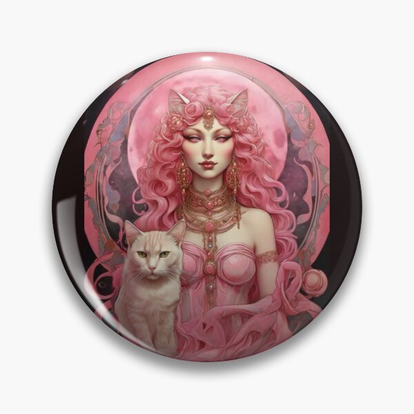 Item preview, Pink Moon Goddess and Kat designed and sold by Dreamfamiliars.