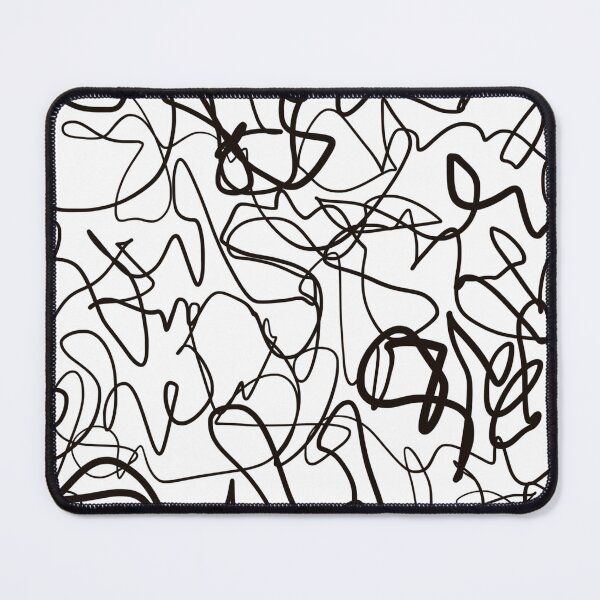 Item preview, Scribble Doodle Pen Abstract Pattern Modern Minimalistic Black designed and sold by hopecope.