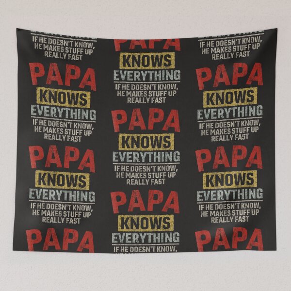 Item preview, Funny Father's Day Papa Knows Everything designed and sold by Tigerr3g.
