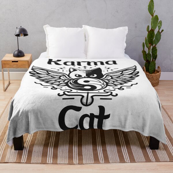 Item preview, Karma Cat- Zen Kitten Namaste Retro minimalism designed and sold by Wolvescreate.
