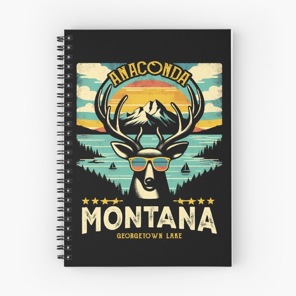 Item preview, Anaconda Montana - Vintage Retro Mule Deer Sunglasses Georgetown Lake Montana Gift designed and sold by JUSTBEELEGANT.