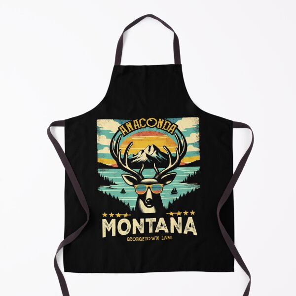 Item preview, Anaconda Montana - Vintage Retro Mule Deer Sunglasses Georgetown Lake Montana Gift designed and sold by JUSTBEELEGANT.