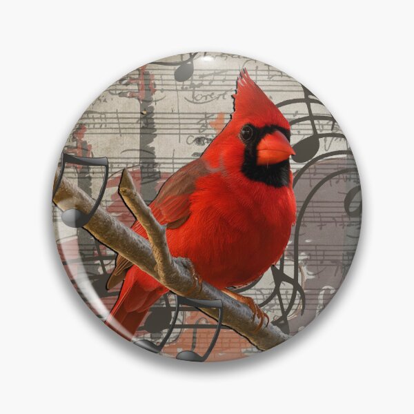 Item preview, Red Cardinal Bird Natures Music designed and sold by tamdevo1.