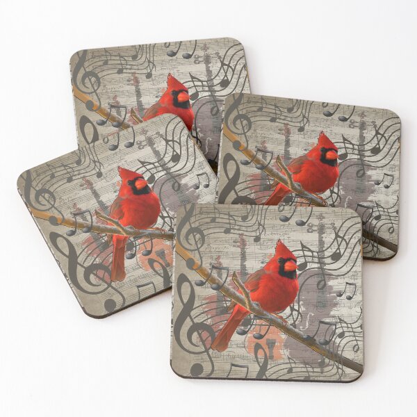 Item preview, Red Cardinal Bird Natures Music designed and sold by tamdevo1.