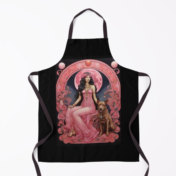 Item preview, Pink Moon Goddess and Doggess designed and sold by Dreamfamiliars.