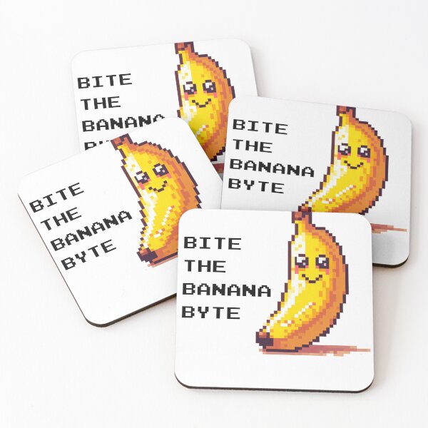 Item preview, Bite the banana byte - pixel art style designed and sold by Funny-Banana.