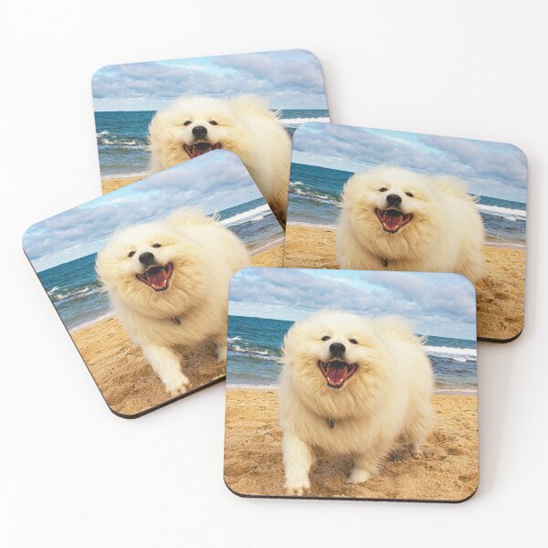 Item preview, Samoyed Dog At The Beach designed and sold by TheAnimalZ00.