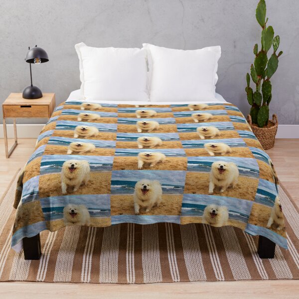 Item preview, Samoyed Dog At The Beach designed and sold by TheAnimalZ00.