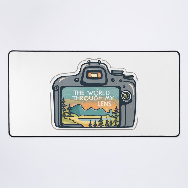 Item preview, Serene Landscape Camera Silhouette - The World Through My Lens designed and sold by NiftyWrx.