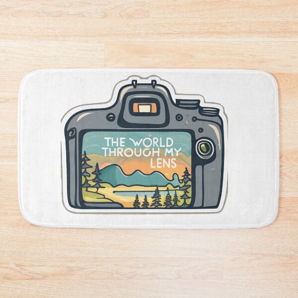 Item preview, Serene Landscape Camera Silhouette - The World Through My Lens designed and sold by NiftyWrx.