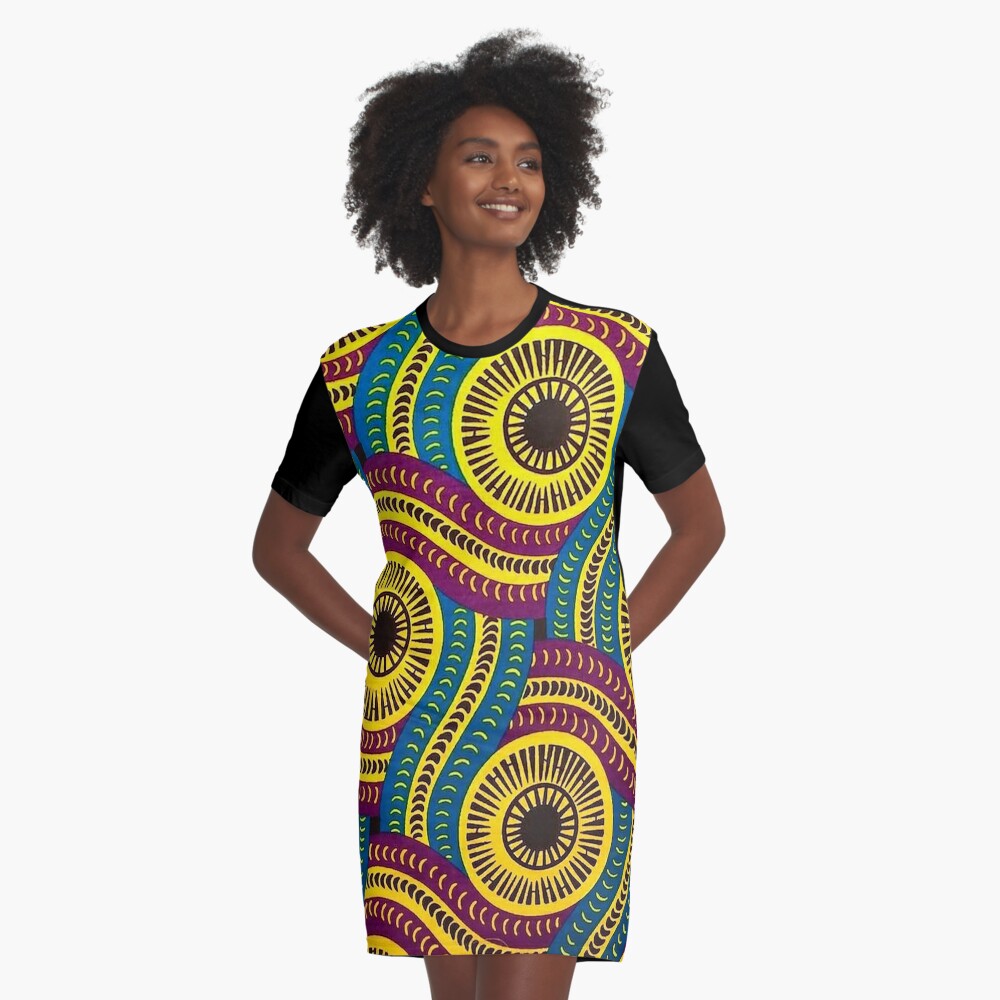 african print shirt dress