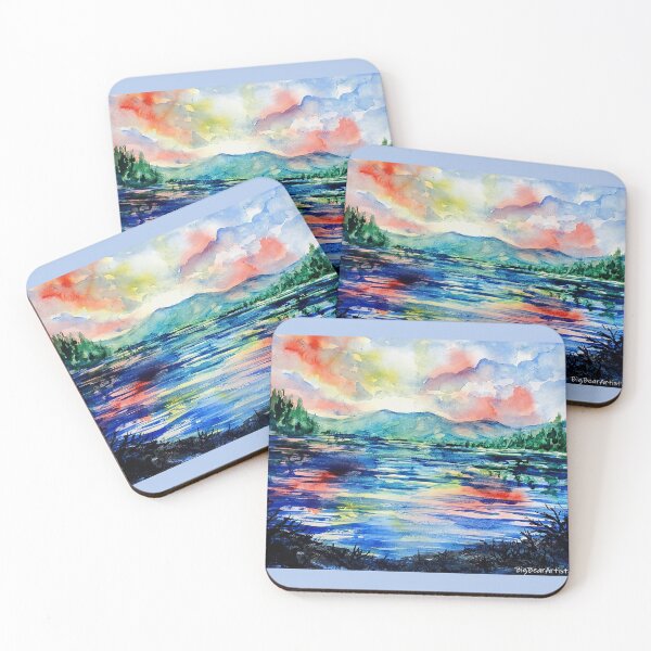 Item preview, Big Bear Lake Watercolor designed and sold by signaturelaurel.