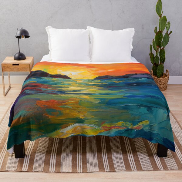 Item preview,  Colorful Munch Inspired  Sunset Seascape designed and sold by StephanieLZ.