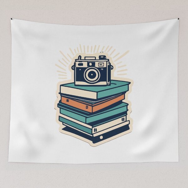 Item preview, Vintage Camera and Photo Stack - Retro Photographer Design designed and sold by NiftyWrx.