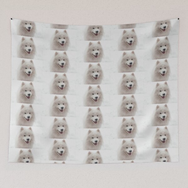 Item preview, Snowy Samoyed Face designed and sold by TheAnimalZ00.