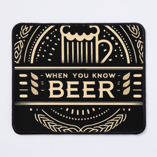 Item preview, When You Know Beer You're Probably Drunk- Retro emblematic designed and sold by Wolvescreate.