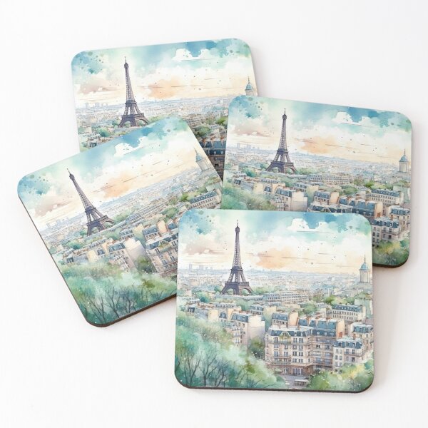 Item preview, Romantic Paris Watercolor designed and sold by Daniel Wampler.
