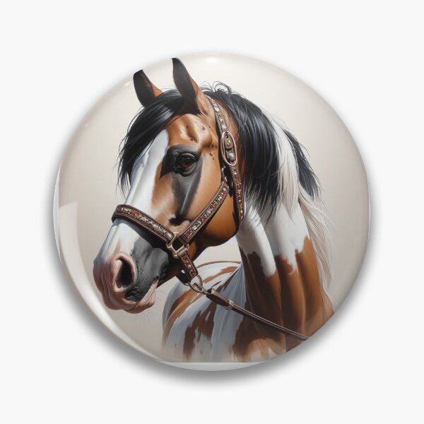 Item preview, Buckskin Paint Horse: Portrait designed and sold by Caitlin Soergel.