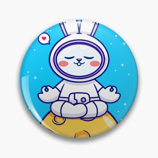 Item preview, "Zen Bunny: Cute Cartoon Rabbit Vector Icon" designed and sold by hjian8219.