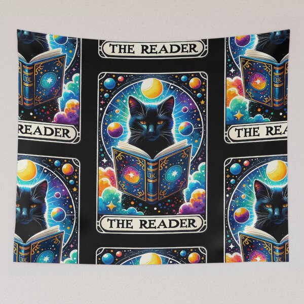 Item preview, The Reader Funny Cat Tarot Card Parody designed and sold by Margival.