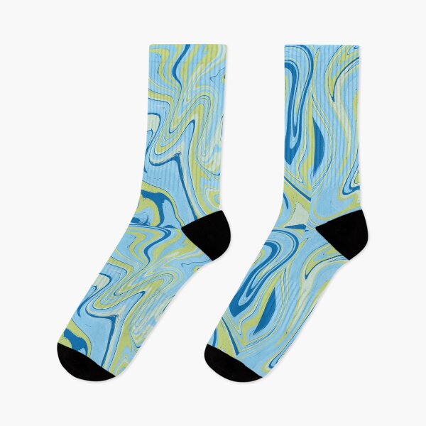Item preview, Fluid Abstract Blue and Green Waves  designed and sold by Phanya-Style.