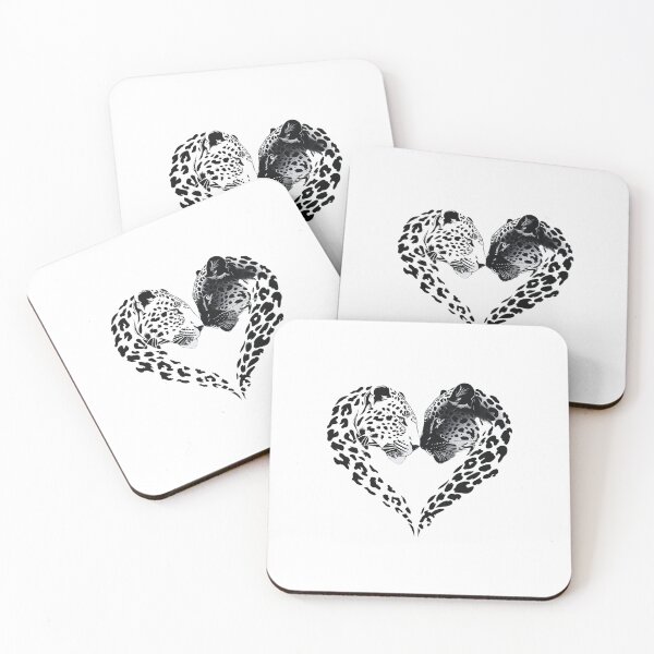 Item preview, Love logo, two leopards, leopard pattern designed and sold by silent-violin.