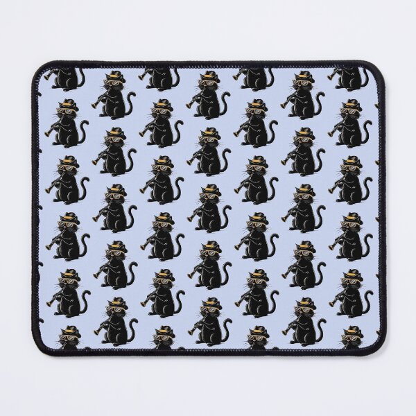 Item preview, Funny Black Cat Wearing Sunglasses & Playing clarinet for Cat Kitten Lover - designed and sold by PurpleLoveStore.