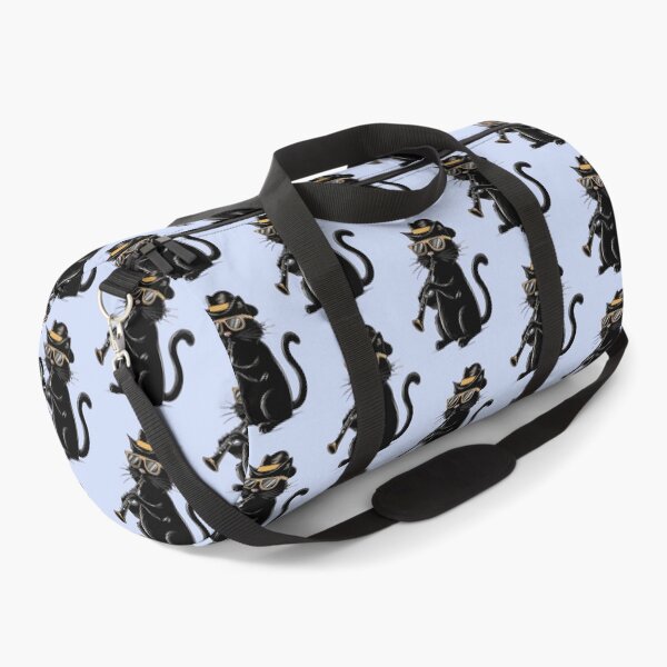 Item preview, Funny Black  Cat Wearing Sunglasses & Playing clarinet for Cat Kitten Lover -  designed and sold by PurpleLoveStore.