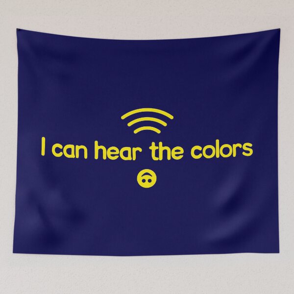 Item preview, Hearing Colors - Ironic Phrase designed and sold by Designial.