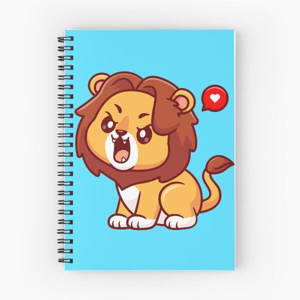 Item preview,  "Roaring Lion: Cute Cartoon Vector Icon" designed and sold by hjian8219.