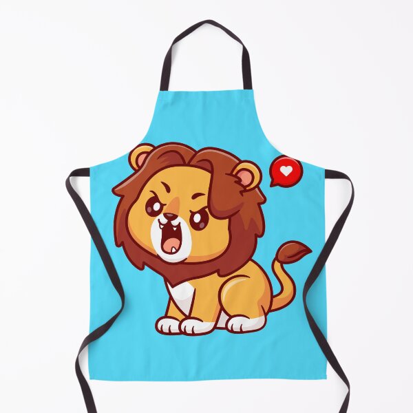 Item preview, "Roaring Lion: Cute Cartoon Vector Icon" designed and sold by hjian8219.