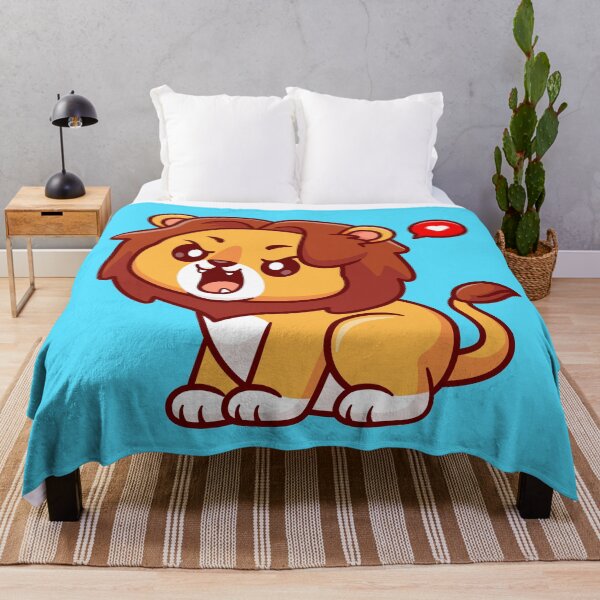 Item preview, "Roaring Lion: Cute Cartoon Vector Icon" designed and sold by hjian8219.