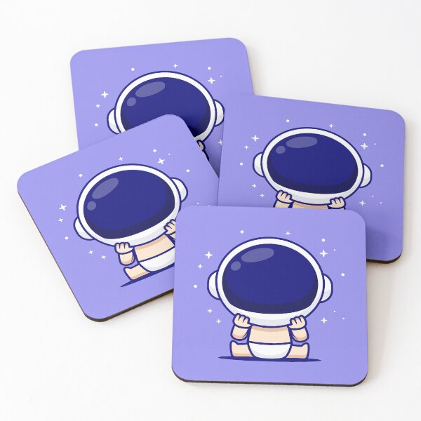 Item preview, Astro Tot: Cute Cartoon Baby Astronaut Vector Icon" designed and sold by hjian8219.