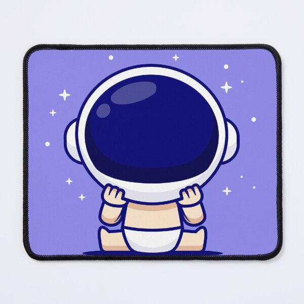 Item preview, Astro Tot: Cute Cartoon Baby Astronaut Vector Icon" designed and sold by hjian8219.