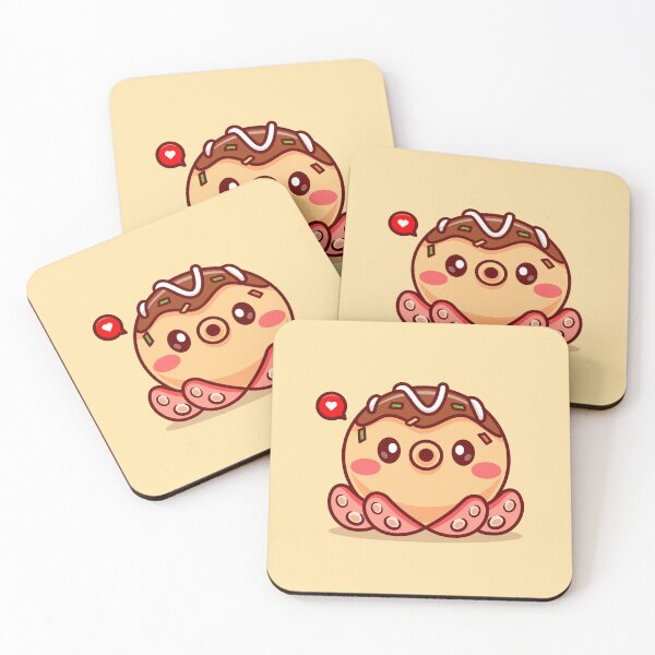 Item preview, "Takoyaki Octopus: Cute Cartoon Vector Icon" designed and sold by hjian8219.