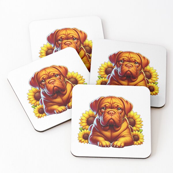 Item preview, Dogue De Bordeaux Puppy By Sunflowers designed and sold by TheAnimalZ00.