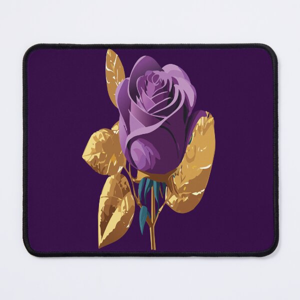 Item preview, purple and golden ROSES designed and sold by Meedbubble2-0.